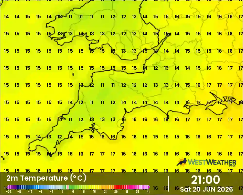 Animate the UK temperature forecast map