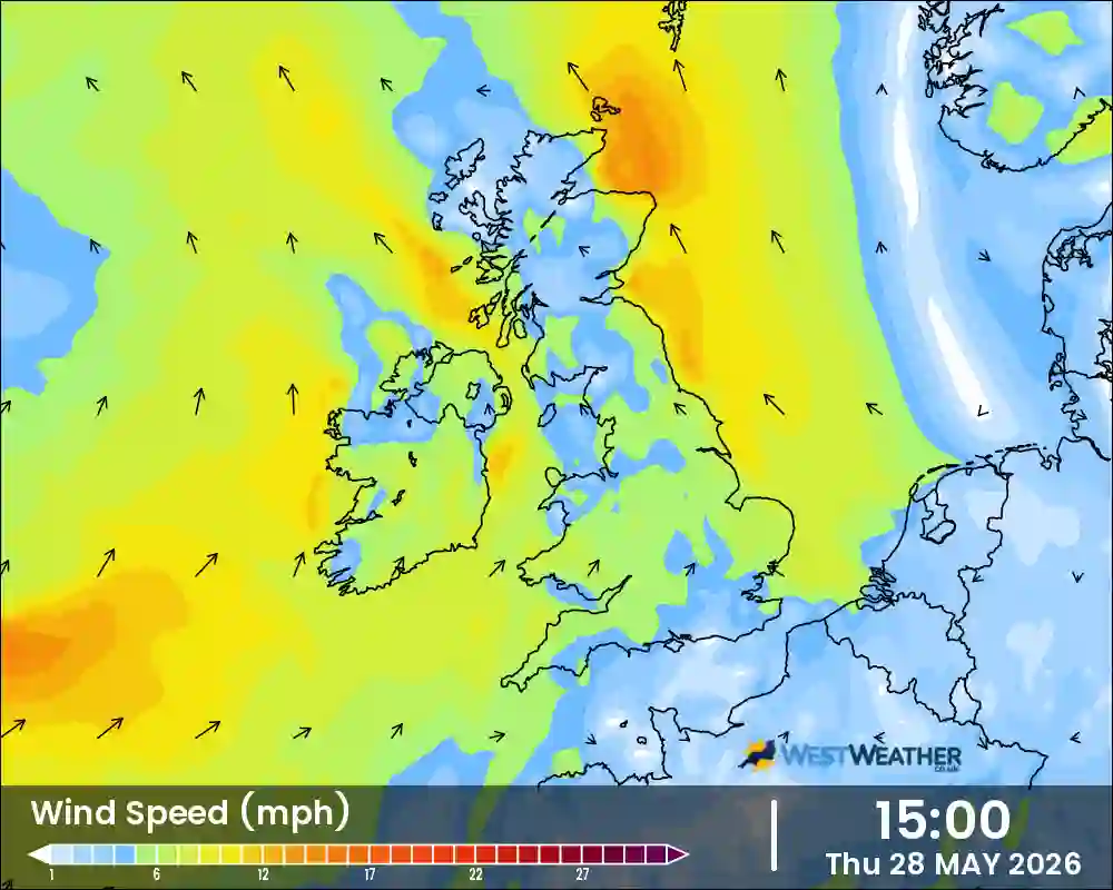 West Weather chart