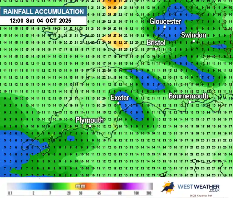 Animate the UK temperature forecast map