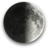 Waxing Gibbous, Moon at 7 days in cycle Waxing Gibbous, Moon at 7 days in cycle
