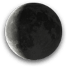 Waning Crescent, Moon at 25 days in cycle