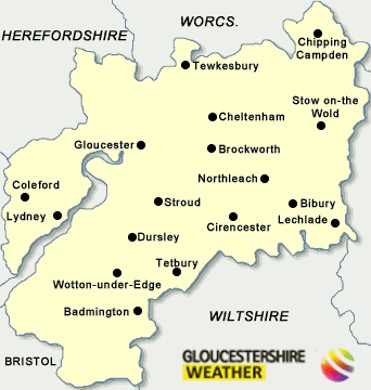 Gloucestershire Map
